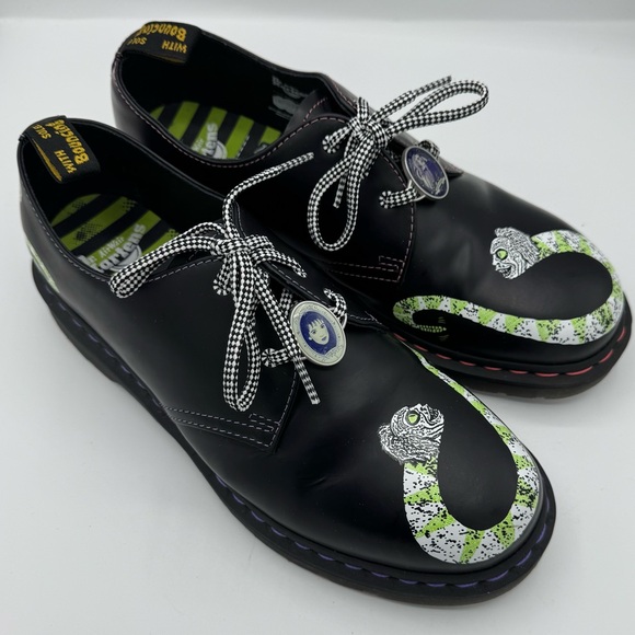 Dr. Martens Airwair Beetlejuice Worm Black 1461 Oxford Smooth